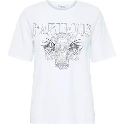 T-shirt met glitter voor dames Pulz Jeans Mandy
