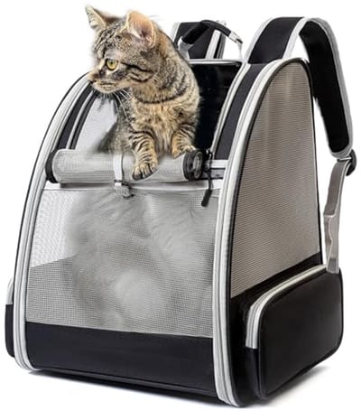 Huisdierrugzak voor honden en katten - Grote, opvouwbare transporttas met goede ventilatie