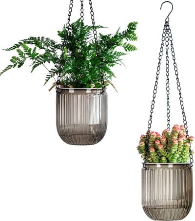 11,5 cm 2-delige set hangplanten Pot Hangende bloempotten buiten Hanglamp buiten hangende bloempot binnen hangpot voor planten Hangende bloempotten hangende bloempot hangende bloempotten