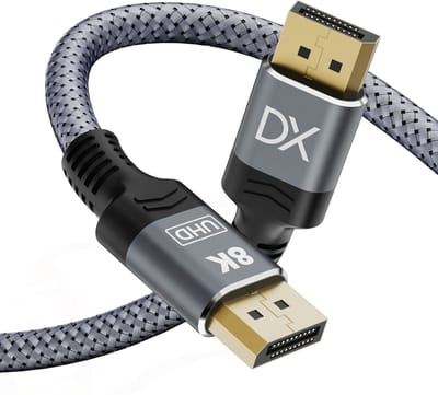 Douxe® DisplayPort naar DisplayPort Kabel 8K 60Hz / 4K 144Hz – 2 Meter – DP Kabel naar DP kabel – 32.4 Gbps