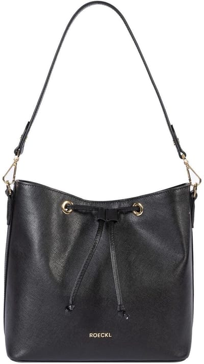 ROECKL Leren schoudertas Pitti Saffiano Shoulderbag Black zwart