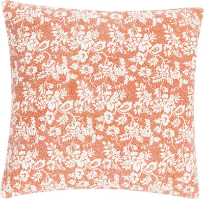 Flower Garden Oranje Kussen | 60 X 60 | Sierkussen Voor Woonkamer Of Slaapkamer