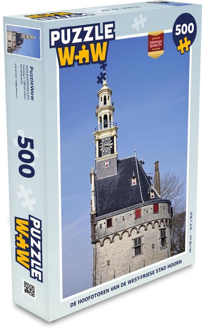 Puzzel De hoofdtoren van de West-Friese stad Hoorn - Legpuzzel - Puzzel 500 stukjes