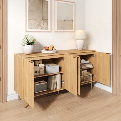 Moderne minimalistische dressoir - moderne kast - opbergkast - zelfbedieningsrestaurant - woonkamer set - 140x40x72 cm