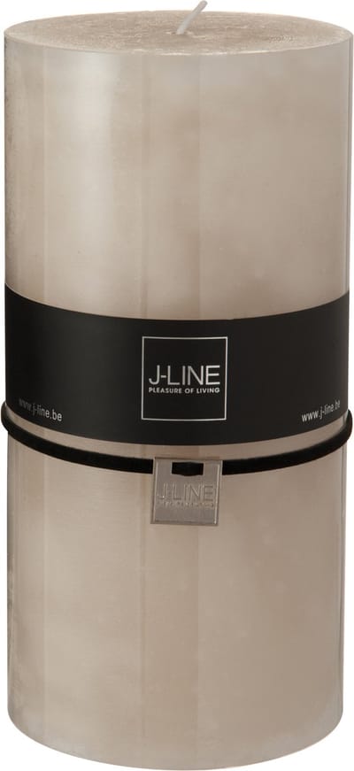 J-Line cilinderkaars Zand - beige - XXL - 150U - 6 stuks