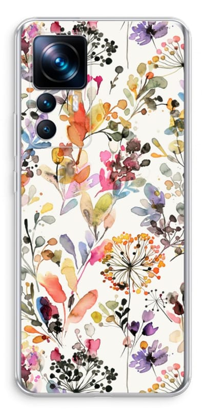 Case Company® - Hoesje geschikt voor Xiaomi 12T hoesje - Wilde grassen - Soft Cover Telefoonhoesje - Bescherming aan alle Kanten en Schermrand