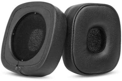 Dailygoods - 1 paar vervangende oorkussens voor Marshall Major IV, 65 mm oorkussens met traagschuim voor Marshall Major 4 Bluetooth-hoofdtelefoon vervangende oorkussens (zwart)