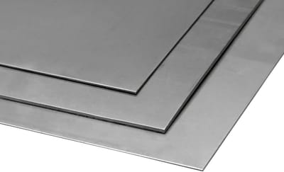 Roestvrijstalen Plaat - Metaalplaat Staal - Industriële Toepassingen - Titanium Gestabiliseerd - 400x500mm 2mm