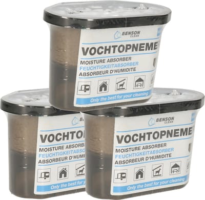 5x benson vochtopnemer - 500 ml - vochtvanger - voorkomt geurtjes en schimmels
