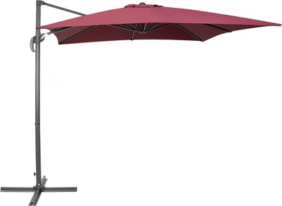 MONZA - Zweefparasol - Bordeaux - Polyester