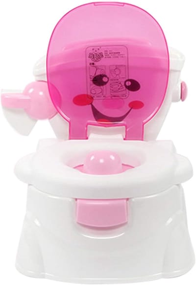 Kindertoilet - Babypotje Zindelijkheid - Zelfstandig Plassen - Comfortabel Stabiel Design - 36 x 42 x 30 cm - Roze