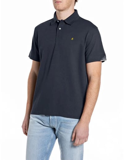 Replay M3431 .000.21868 Korte Mouw Poloshirt Blauw M Man
