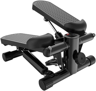 Mini Stepper - Fitness Trainer - Cardio Training - Met LCD Monitor - Compact Formaat - Zwart