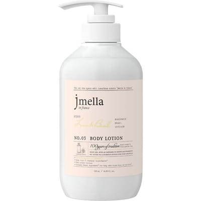 Jmella In France Lotion pour le corps Citron & Basilic Rafraîchissante Agrumes Hydratante 500ml white