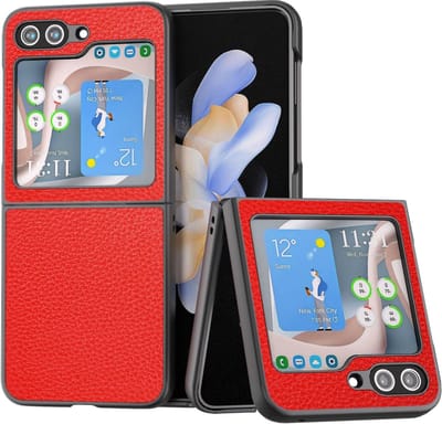 Geschikt voor Samsung Galaxy Z Flip 5 Premium Hard PC hoesje - Rood