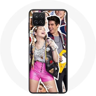 Coque Samsung Galaxy A12 Poursuis Tes Rêves Mía Cáceres et Álvaro Paz
