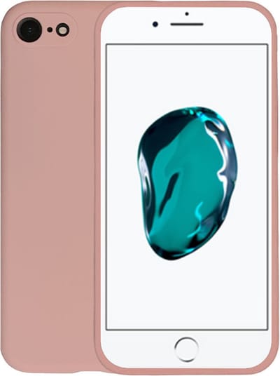 Smartphonica Telefoonhoesje Geschikt voor iPhone 7/8 siliconen hoesje - Backcover Siliconen Case - Zalm geschikt voor Apple iPhone 7;Apple iPhone 8