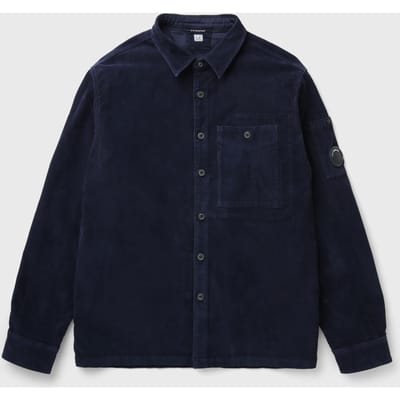 CORDUROY LONG SLEEVE BUTTON LENS SHIRT