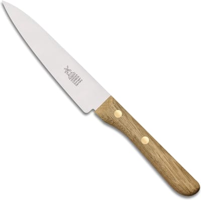 Robert Herder Universeelmes – Petty Omnivore – Carbonstaal – Middenspits – Lemmet 13 cm – Heft Eikenhout