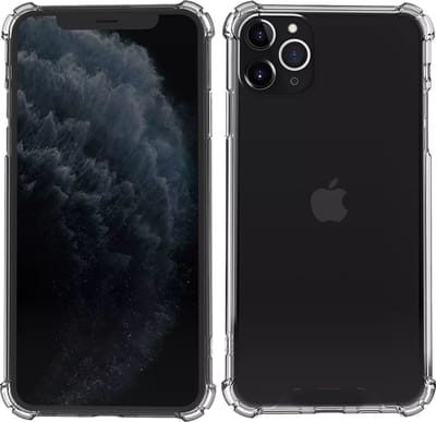 Schokbestendig Hoesje - Crystal Clear Back Cover Geschikt voor: Apple iPhone 11 | Transparante achterkant PC & TPU Bumper