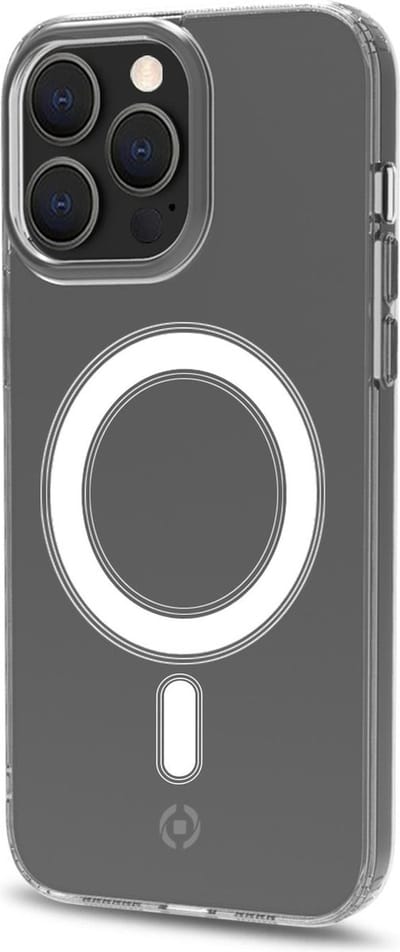 Celly GelskinMag Siliconen hoesje met Magsafe - Geschikt voor Apple iPhone 14 Pro Max - TPU Back cover - Transparant