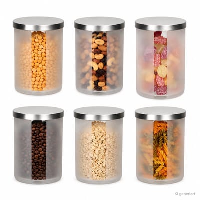6-delige set Avar 1,0 L voorraadpotten gevroren - 811391