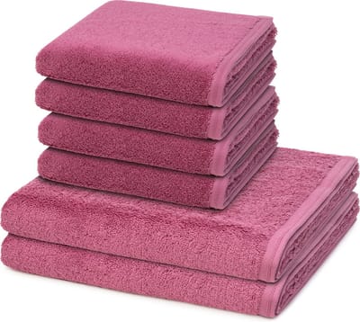 Vossen Sonstiges 4 X handdoek 2 X douchehanddoek - in set 6 pack Vegan Life