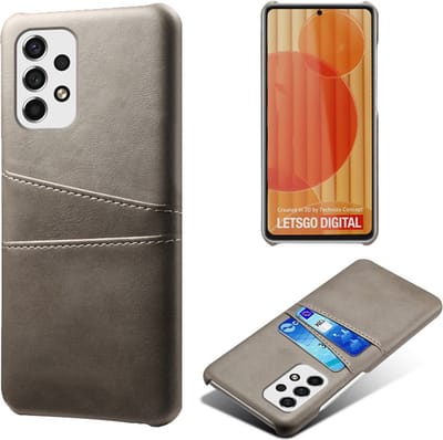 Coverup Hoesje - Geschikt voor Samsung Galaxy A53 Hoesje - Coverup Dual Card Back Cover - Grijs