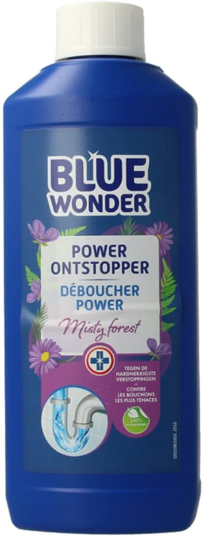 6x Blue Wonder - Ontstopper - Misty Forest - Tegen Hardnekkige Ontstopping - 500 ml