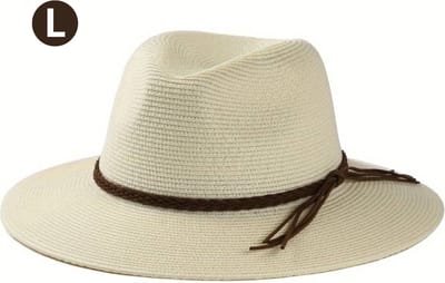 Livano Zonnehoed - Reishoed - UV Beschermende Hoed - Bucket Hat - Festival - Pet - Hoedje Voor Dames & Heren - Hoofdbescherming - Wit - Maat L
