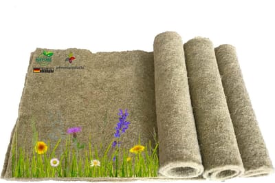 Knaagdier Bodembedekking - Hennep Mat - Kooi Inrichting - 100% Biologisch Natuurlijk - 115 x 50 cm