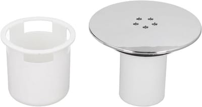 Doucheafvoer Afdekking - Verchroomd - 90 mm- Vervanging - Afdekking voor doucheval - Afneembare bovenste kap - Geschikt voor diverse modellen - Chroom.