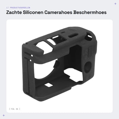 Dailygoods - Zachte Siliconen Camerahoes - Beschermhoes voor Digitale Camera - Lichtgewicht en Eenvoudig te Installeren - Zwart - Geschikt voor ZV E1...
