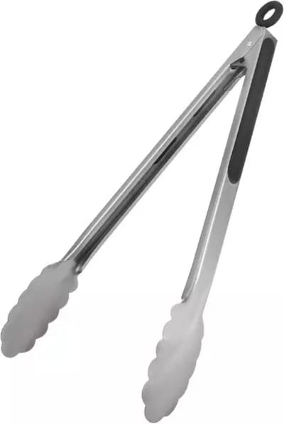 RVS - Vleestang - BBQ tang - Barbecue Accessoires - Keuken Tang - Anti slip handvat met slot - Salade Tang - IXEN