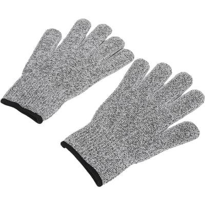 2 Paires de Gants Résistants aux Coupures Niveau 5 Gants de Travail Anti-Coupure Convient pour le Travail en Cuisine et au Jardin Gris gris