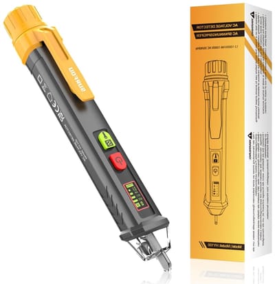 Voltage Tester Pen - Non-Contact Spanningsdetector met NCV, AC 12V/48V-1000V, LED Licht en Geluidsalarm voor Draadbreuk en Fase/Zero Draad Detectie