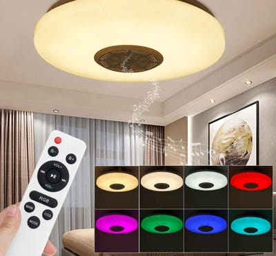 LED Smart plafondlamp met bluetooth speaker- Plafonniere- App functie- RGB Kleuren- Afstandsbediening - 36W- Slaapkamer- Woonkamer- Kinderkamer - Lichtsterkte instelbaar- Nachtlamp- Ceiling light - Plafond verlichting