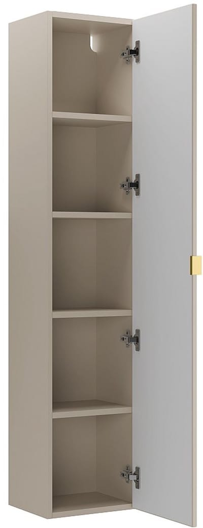 Vente-unique Zwevende badkamerkolom - Beige - H140 cm - ONDIL