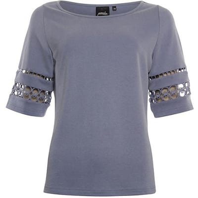 Poools Top 413172 jeans blue