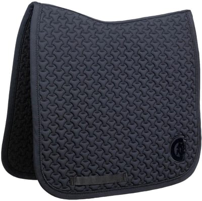 Kentucky Horsewear - Zadeldek - Zadeldoek plaited 3D logo - Dressage - Zwart