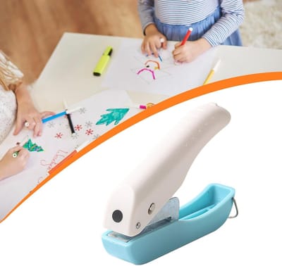1 stuk- Mini Perforator- perforator 1 gaats- Bureau Perforator-Dagelijkse papierperforator- 4mm- Rond- voor Mappen En Ringbanden- multifunctioneel en draagbaar- voor Thuiskantoor/Thuiswerken-voor ergonomisch design