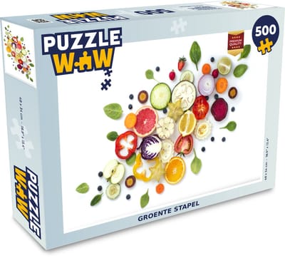 Puzzel Groente stapel - Legpuzzel - Puzzel 500 stukjes