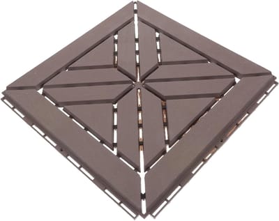 Terrastegels - Balkontegels Vloertegels - Buitenruimte Verfraaien - Interlocking Systeem - 31x31x1.5cm - Bruin
