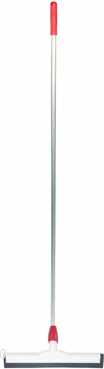 Vloertrekker/douchetrekker voor water kunststof/natuurrubber 45 cm - met steel 145 cm