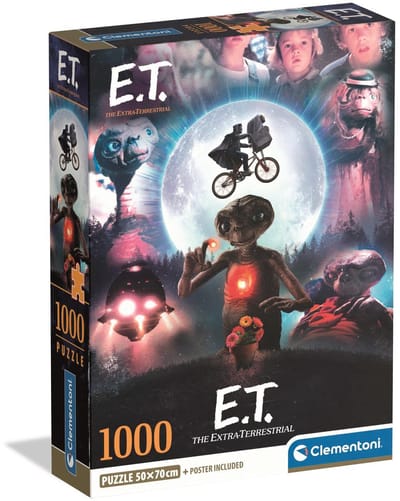 Clementoni Legpuzzel E.T. - Puzzel 1000 Stukjes - Cult Movies Collectie - Compact Box Puzzle - Puzzels en Legpuzzels voor Volwassenen
