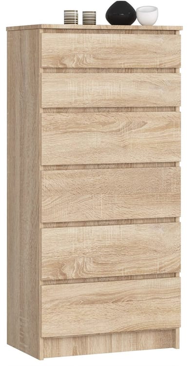 Ladekast K60 met 6 Lades / AKORD Furniture Factory / Sonoma Eik / 60 x 130 x 40 cm
