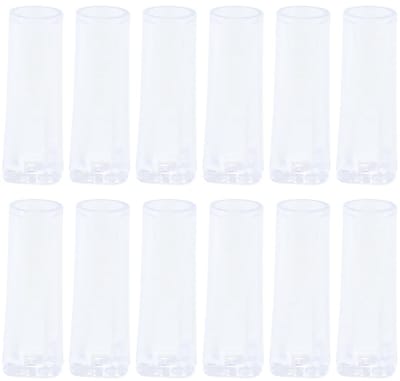 Dailygoods- Handgrepen Draaibaar 12 Stuks - Jaloezieën - Gordijnroede-accessoires - Stevig Plastic - Lichtgewicht - Transparant - Jaloeziehandvat