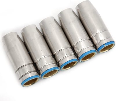 Bescherming voor laspistool nozzles, 5 stuks, geschikt voor 15 mm gasnozzles, optimale prestaties en duurzaamheid
