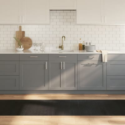 vidaXL - Vloerkleed - rechthoekig - 70x400 - cm - bamboe - zwart