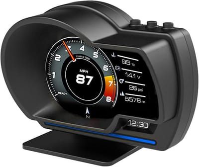 Head Up Display OBD2 GPS Smart Gauge voor Auto en Vrachtwagen met Snelheidsmeter, RPM en Alarmfuncties